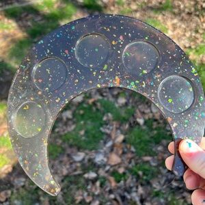 moon tea light candle holder